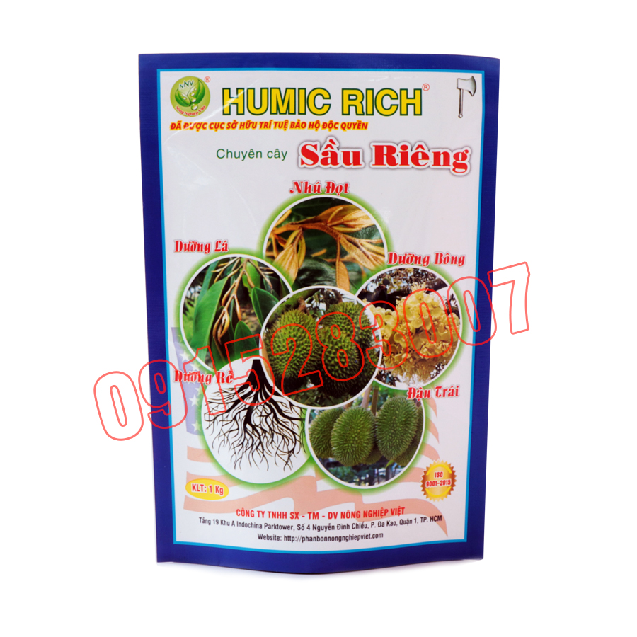 Humic rich Chuyên sầu riêng Gói 1kg